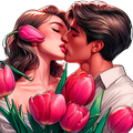Stickers baiser pour WhatsApp