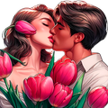 Stickers baiser pour WhatsApp