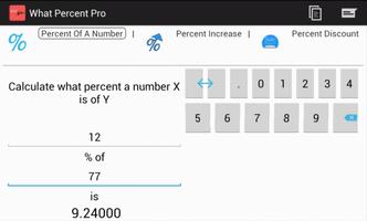 Percent Calculator capture d'écran 1