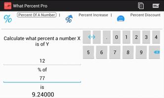 Percent Calculator screenshot 1