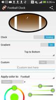 برنامه‌نما Football Clock Widget عکس از صفحه