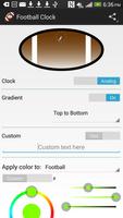 Football Clock Widget capture d'écran 1