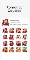 WASticker : Romantic Stickers imagem de tela 1