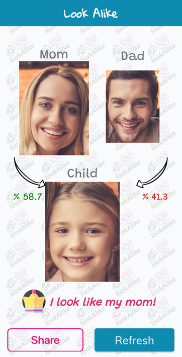 Mom or Dad Face App - Baby looks like dad or mom? screenshot 1