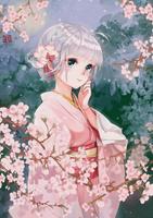 Anime Girl Wallpaper Affiche