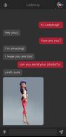 Chat with Ladybug - Fake captura de pantalla 3