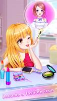 Maquillage De Mode Fille Anime Affiche