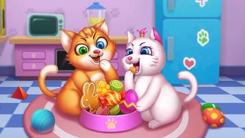 برنامه‌نما Cute Kitten - 3D Virtual Pet عکس از صفحه