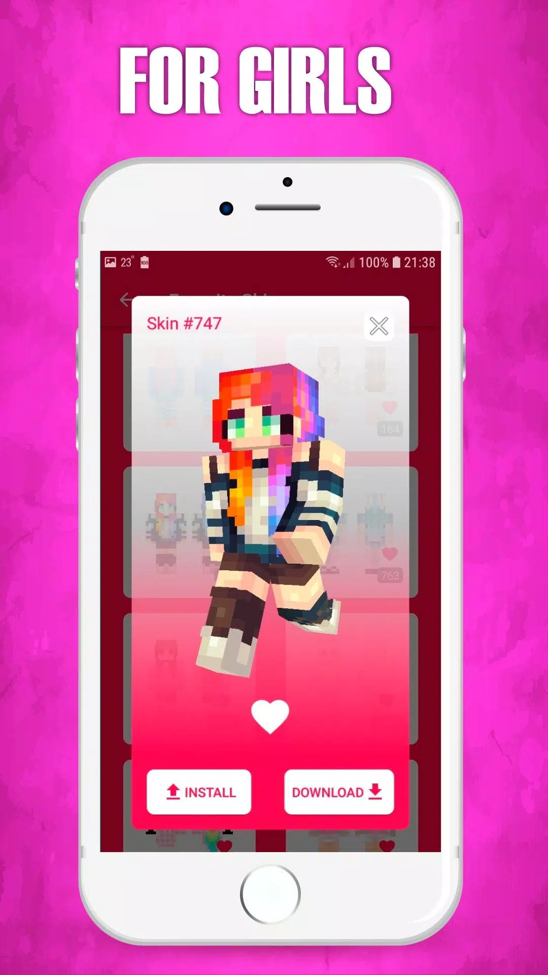 Download do APK de Skins para meninas para Android