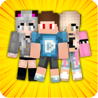 Skins for Minecraft PE أيقونة