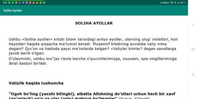 Soliha Ayollar 스크린샷 1