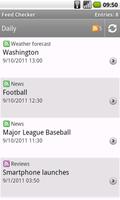 RSS reader - Feed Checker imagem de tela 1