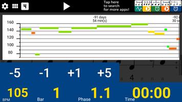 برنامه‌نما Drum Beat Metronome عکس از صفحه