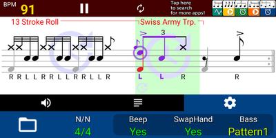 Drum Rudiment Player ảnh chụp màn hình 2