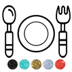 Kitchen Tools Coloring Book ไอคอน