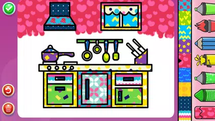 Скачать Kitchen Tools Coloring Book XAPK