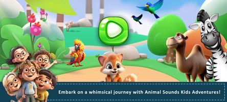 Animal Sounds: Kids Adventures تصوير الشاشة 1
