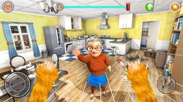 Kitty lwn Nenek - Cat Sim 3D penulis hantaran