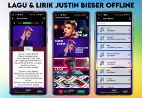 Lagu Lirik Justin Bieber Offline Affiche