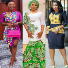 Ankara Patched Gown Designs. icon