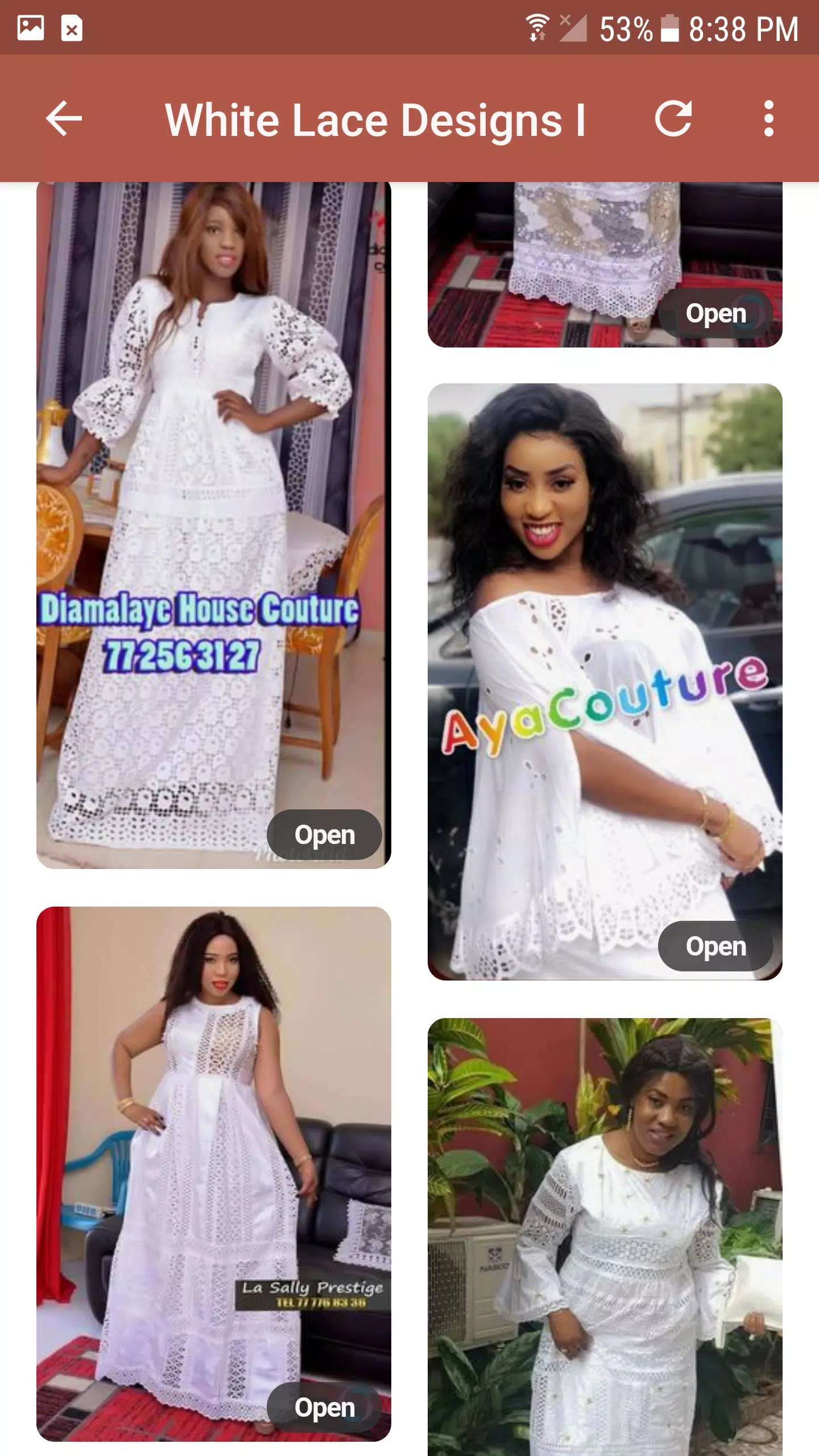 Bamako White Lace Designs. APK for Android Download