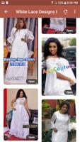 Bamako White Lace Designs.-poster
