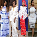Senegalese White Lace Designs. icono