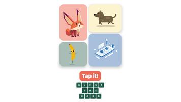 Tap it! Guess the word. Quiz โปสเตอร์