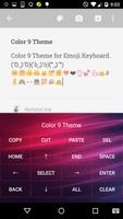 Color 9 Emoji Keyboard Ekran Görüntüsü 2