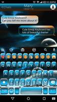 Galaxy Star Emoji Keyboard Affiche