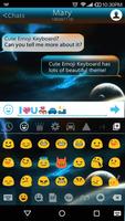 Galaxy Star Emoji Keyboard скриншот 1