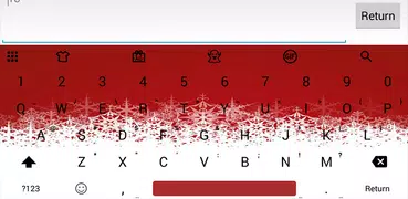 Christmas White Emoji Tastiera