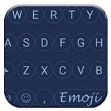 Emoji Keyboard Circle Blue icon