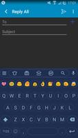 Emoji Keyboard Circle Blue ポスター