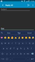 Emoji Keyboard Circle Blue ảnh chụp màn hình 1