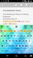 Cute Multicolor Emoji Keyboard poster