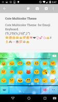 Cute Multicolor Emoji Keyboard screenshot 1