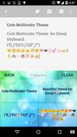 Cute Multicolor Emoji Keyboard screenshot 3