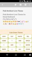 Cute Green Emoji Keyboard screenshot 2