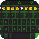 Green Neon Emoji Keyboard Skin APK