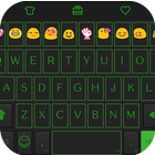 Green Neon Emoji Keyboard Skin icône
