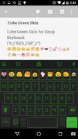 Green Neon Emoji Keyboard Skin Affiche