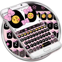 Emoji Keyboard Bow Pink Pastel APK Herunterladen