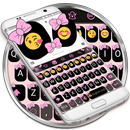 Emojii teclado Bow Pink Pastel APK