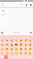Emoji Keyboard Bow Pink Pastel ảnh chụp màn hình 3