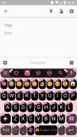 Emoji Keyboard Bow Pink Pastel ảnh chụp màn hình 1