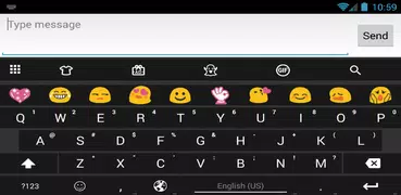 BarFlat Dark Emoji Teclado