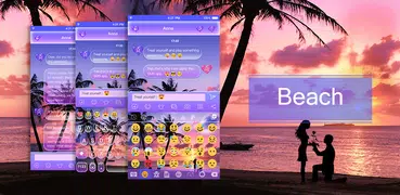 Color Beach Emoji Keyboard