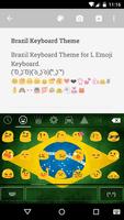 برنامه‌نما Brazil Keyboard Emoji Keyboard عکس از صفحه
