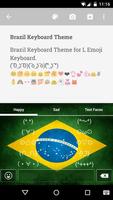 برنامه‌نما Brazil Keyboard Emoji Keyboard عکس از صفحه